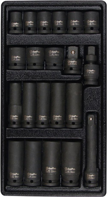 A5616 Набор ударных головок  1/2"  21 предмет