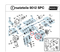 HAZET Уплотнительная прокладка для гайковерта 9012SPC (№203*). 9012SPC-023/10N