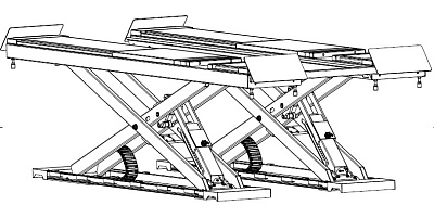 Подъёмник ножничный, г/п 5 т, Everlift HX50B.51L